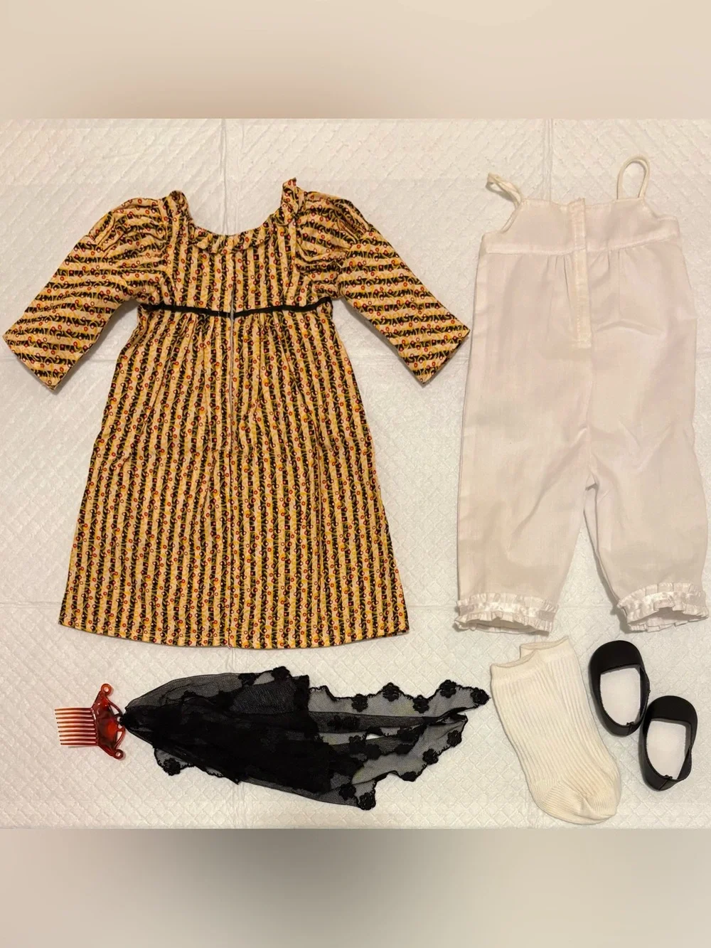 American Girl Doll Josefina's Christmas Dress & Mantilla Holiday Outfit